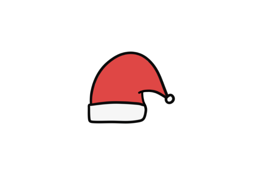 Santa hat tracing base (lower opacity)