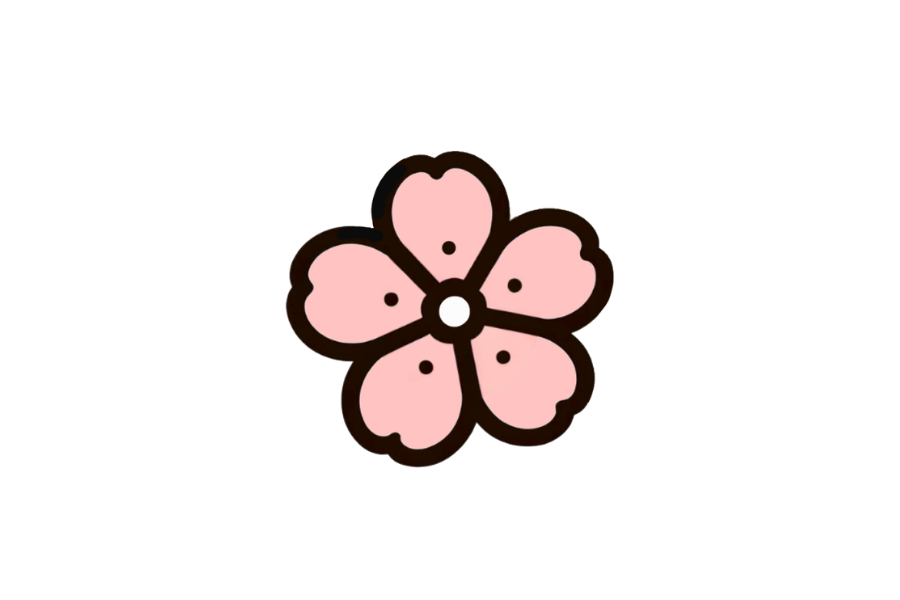 Cherry Blossom doodle tracing base (lower opacity)