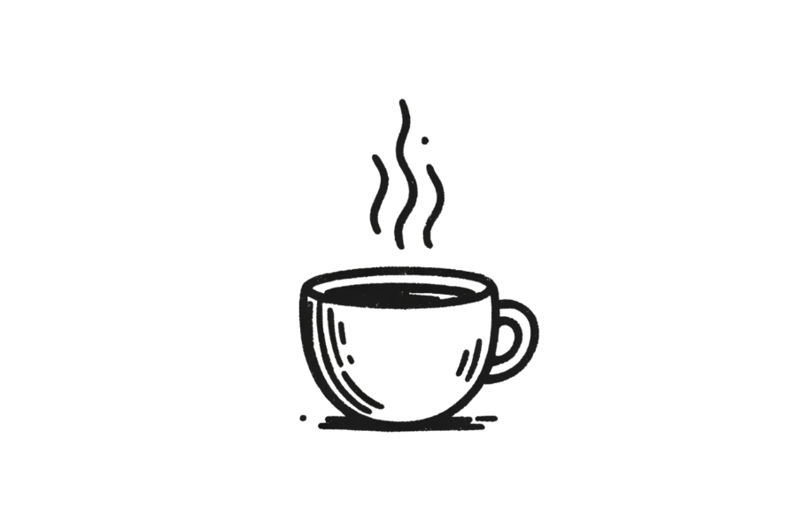 Coffee doodle tracing base (lower opacity)