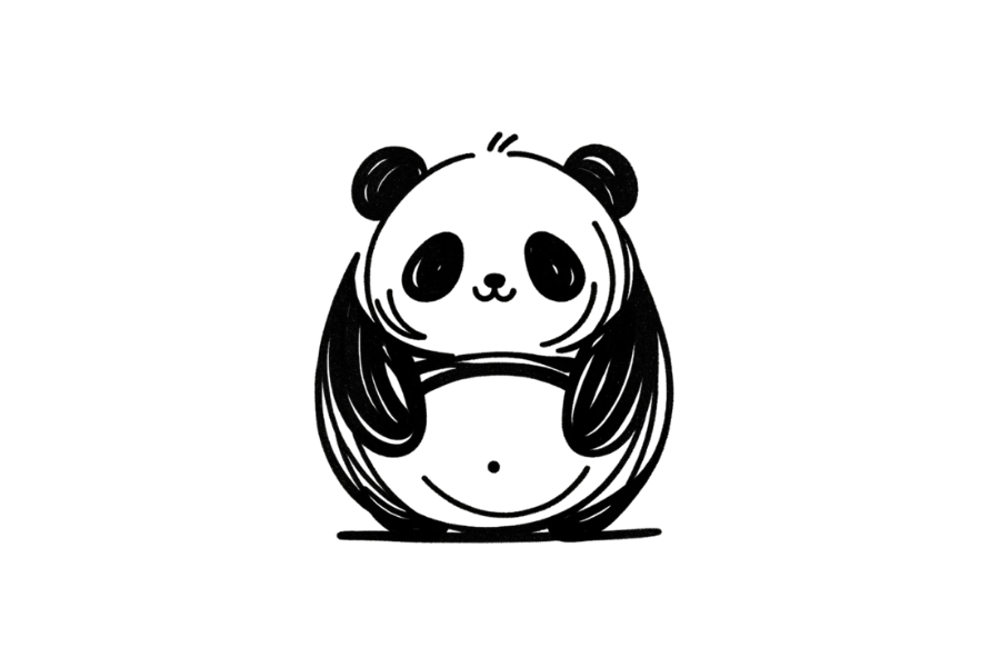 Panda doodle tracing base (lower opacity)