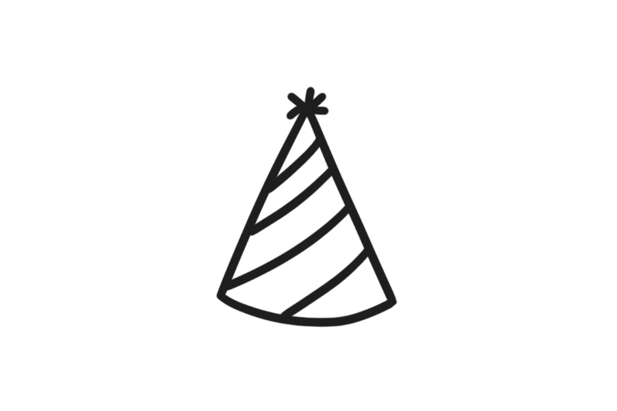 Party Hat doodle tracing base (lower opacity)