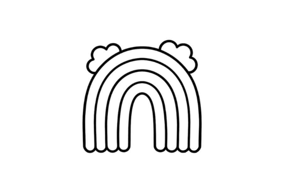 Rainbow doodle tracing base (lower opacity)